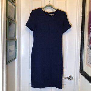 Of/Mercer Short Sleeve Blue/Black Sheath Dress Size 4 CLOSET CLEAR-OUT!